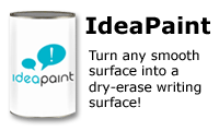 IdeaPaint - Turn any smooth surface into a dry-erase writing surface!